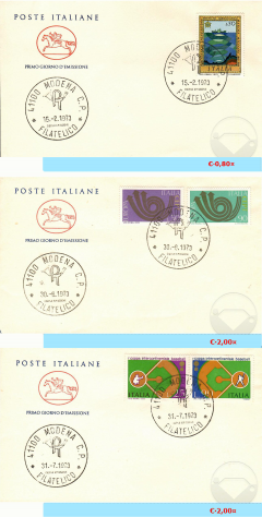 ITALIA BUSTE PRIMO GIORNO EMISSIONE 1973
