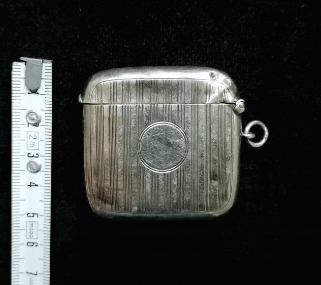 ANTICO PORTA-CERINI DA TASCA EPOCA EDOARDIANA IN ARGENTO PUNZONATO. - Foto 8