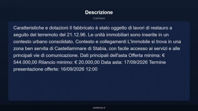 Immobile in asta di 522 m² in vendita a Castellammare di Stabia - Foto 4
