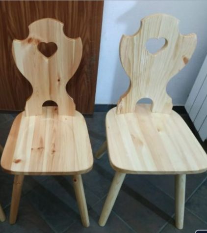 Sedie cuore sullo schienale tirolesi - Foto 2