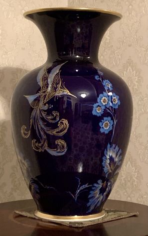 VASO PORCELLANA DI BAVARIA CON SMALTI E ORO ZECCHINO - Foto 2