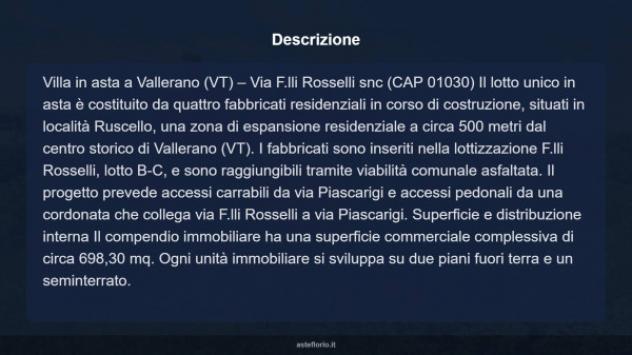 Immobile in asta di 698 m² con più di 5 locali in vendita a Vallerano - Foto 16