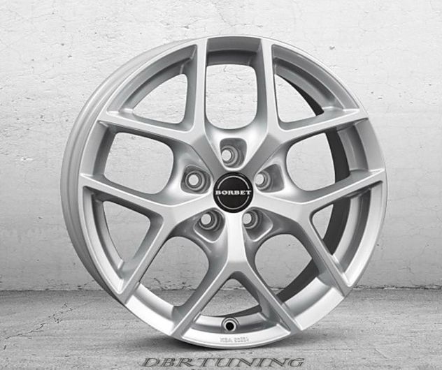 Cerchi lega 16 BORBET Y Silver Polo Ibiza Fabia