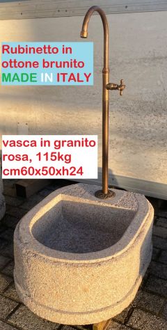 Fontana in pietra granito con rubinetto alto - Foto 5
