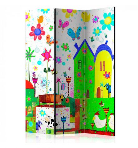 Paravento ARREDALACASA Per Bambini N. 7 Con 3 Ante