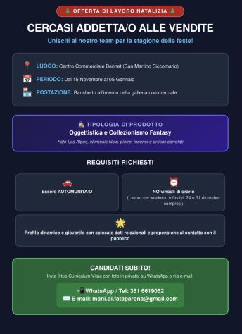 Addettoa alle vendite