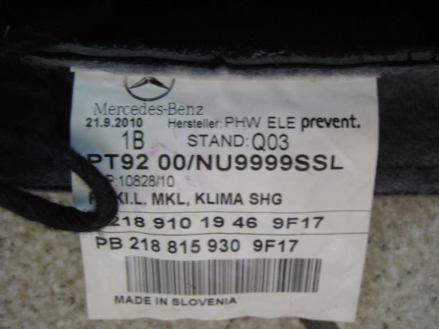 RIVESTIMENTO CUSCINO SEDILE ANTERIORE MERCEDES CLS 500 350 BLUETEC 4MATIC - Foto 4