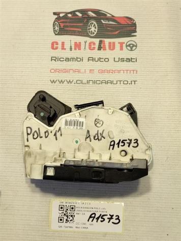 SERRATURA ANTERIORE DESTRA VOLKSWAGEN Polo 5° Serie 5K1837016 (0917) - Foto 3