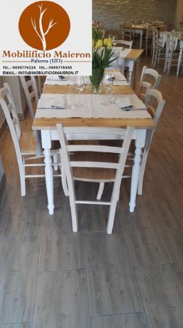 Tavoli Messina Per Arredo Bar Ristorante Pizzeria Shabby Chic - Foto 4