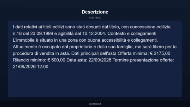 Immobile in asta di 13 m² in vendita a Pioraco - Foto 9