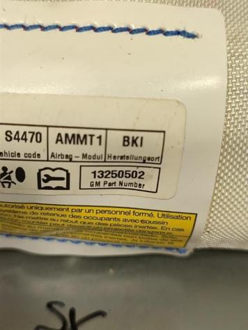 AIRBAG A TENDINA LATO SINISTRO OPEL Meriva 3° Serie 13250502 (10) - Foto 2