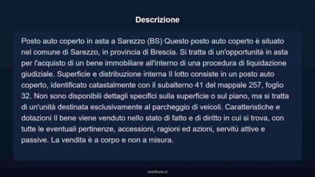 Immobile in asta di 15 m² in vendita a Sarezzo - Foto 3