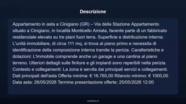 Immobile in asta di 111 m², box auto in vendita a Cinigiano - Foto 13