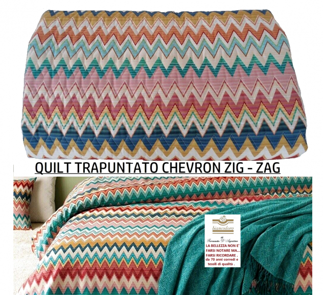 MISSONI COORDINATO LETTO , COMPLETO LENZUOLA + QUILT - Foto 4