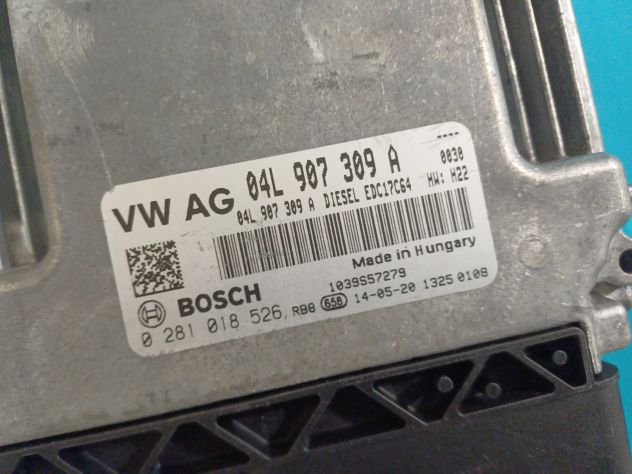 CENTRALINA MOTORE VW GOLF 7 2.0 TDI 04L907309A 0281018526 EDC17C64-2.3 *