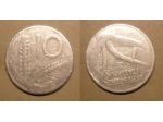 MONETA DA 10 LIRE DEL 1952 REPUBBLICA ITALIANA - GIRATA DI 160° -