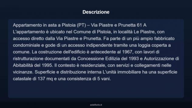Immobile in asta di 137 m² in vendita a Pistoia - Foto 4