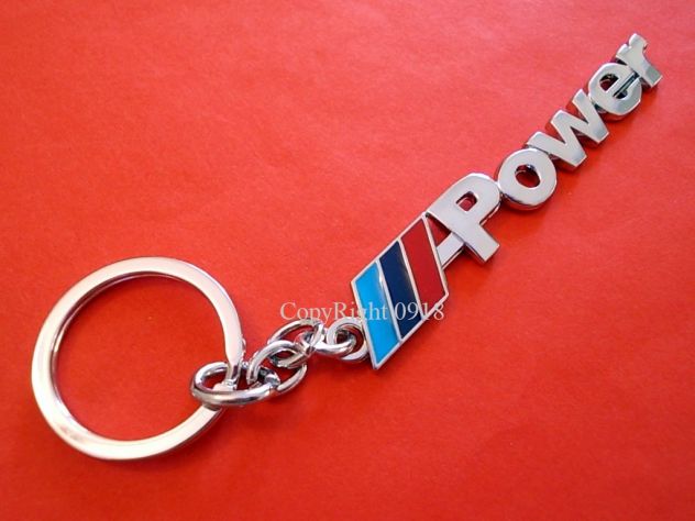 BMW M POWER X1 X5 Z4 Portachiavi chiavi in metallo cromato con scatola regalo - Foto 3