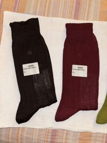 SET 3 PAIA CALZE NUOVE DA UOMO LEGGERE FIRMATE ORIGINALI PAUL SMITH,MADE IN ITAL - Foto 2