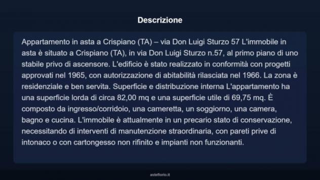 Immobile in asta di 82 m² in vendita a Crispiano - Foto 4