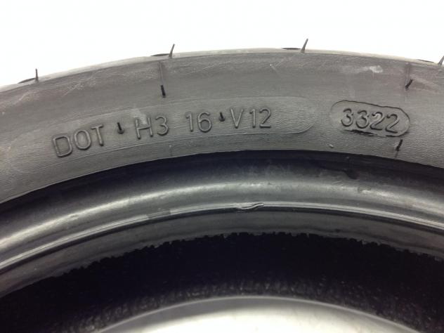 PNEUMATICO TYRE MITAS SCOOTER 120/70 RAGGIO 12 58 P DOT 3322 - Foto 5