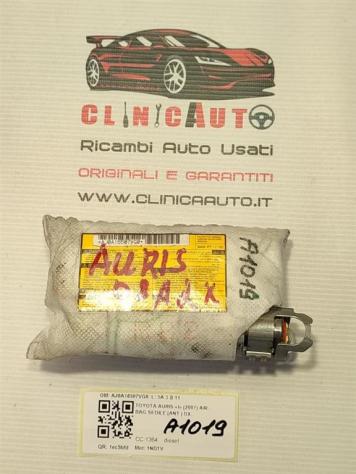 AIRBAG SEDILE DESTRO TOYOTA Auris Serie (E150) AJ0A16507VG0 (0712)