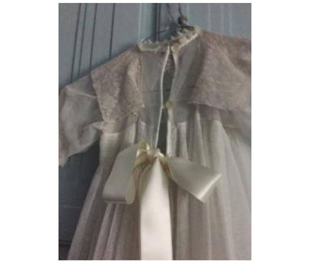 VESTITINO PER BATTESIMO IN SATIN DI SETA - Foto 5
