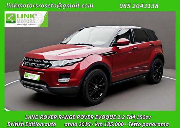 LAND ROVER Range Rover Evoque 2.2 TD4 5p. AWD auto British Edition /Panorama rif. 24170983