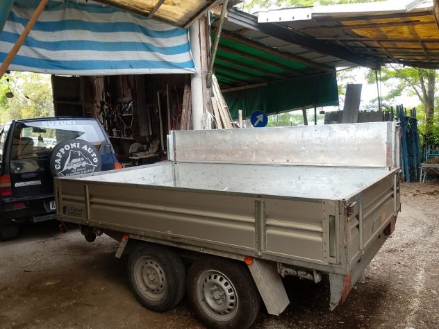 Rimorchio Doppio Asse Prima P 1300 con Centina