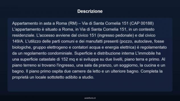 Immobile in asta di 152 m² con più di 5 locali in vendita a Roma - Foto 4