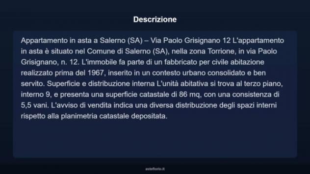 Immobile in asta di 86 m² in vendita a Salerno - Foto 5