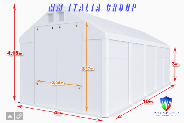 Coperture per Camper 4 x 10 in Pvc Chiara Luce Obló - Foto 10