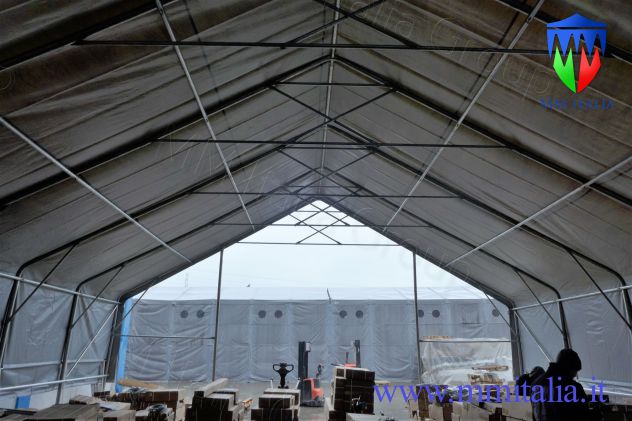 Tunnel per foraggio, ricovero fieno 10 x 12 x 5,7 mt. occasione - Foto 10