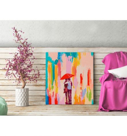 Quadro Fai Da Te 45x45 Cm. Innamorati ARREDALACASA Spedizione Gratis - Foto 2
