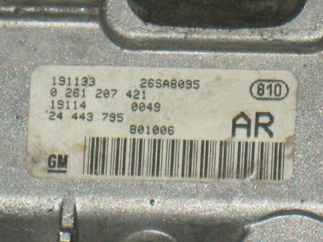 0261207421 ECU MOTORE BOSCH 0261207421 OPEL 24443795 ME 7.6 H4 - Foto 4