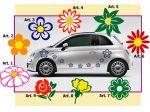 Adesivi floreali - decalcomanie per auto