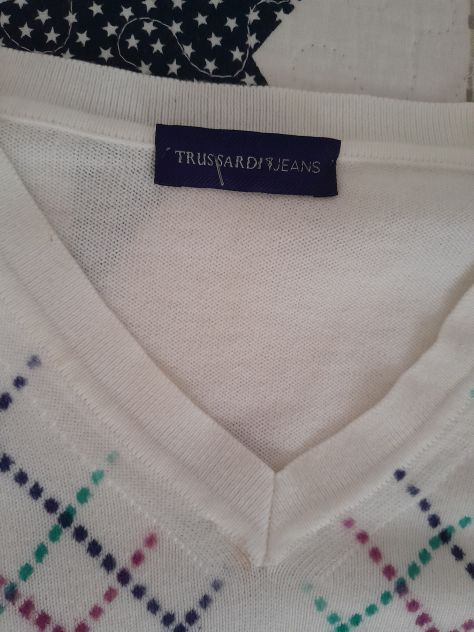 Trussardi jeans maglia scollo V - Foto 3