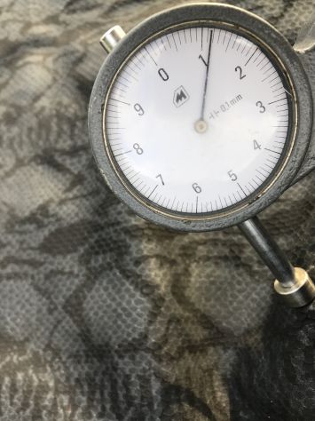 Pelle nera stampata pitone per artigianato - SER4 - Foto 4