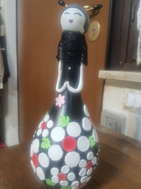Bambole con bottiglie di vetro - Foto 4
