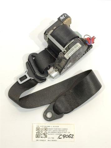CINTURA DI SICUREZZA ANTERIORE DESTRA SMART ForTwo Cabrio (W451) A4518601685 660951 (0715)