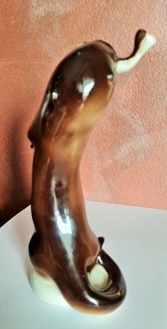 Figurina  in porcellana russa URSS Lomonosov, bellissima lontra marina - Foto 3