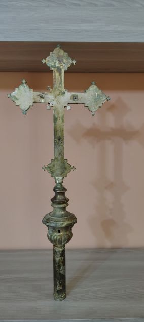 R137 - ANTICO CROCIFISSO DA PROCESSIONE - Foto 6