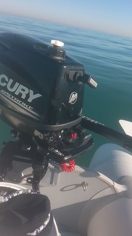 Gommoncino EV250mt+Mercury 4 cavalli 4tempi