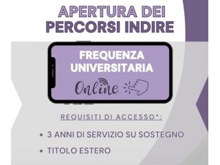 Corsi INDIRE - IN TUTTA ITALIA