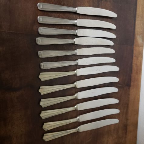 posateria acciaio e alpacca anni 40/50 - Foto 3