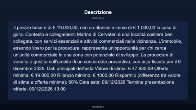 Immobile in asta di 29 m² in vendita a Cerveteri - Foto 6