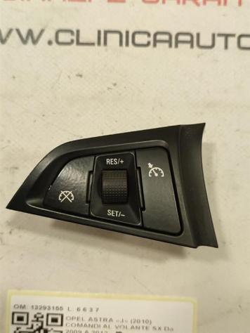 COMANDI AL VOLANTE MULTIFUNZIONE OPEL Astra J 2° Serie 13293155 SX A17DTR (11) - Foto 2