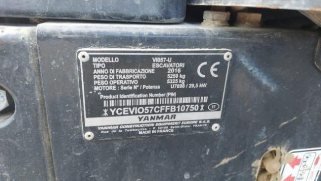 YANMAR VIO 57 ESCAVATORE NOLEGGIO rif. 17209210 - Foto 6