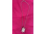 Collana con ciondolo tartaruga con strass