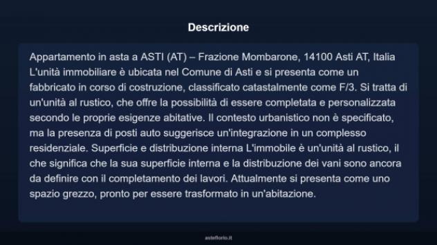Immobile in asta di 60 m², box auto doppio in vendita a Asti - Foto 3